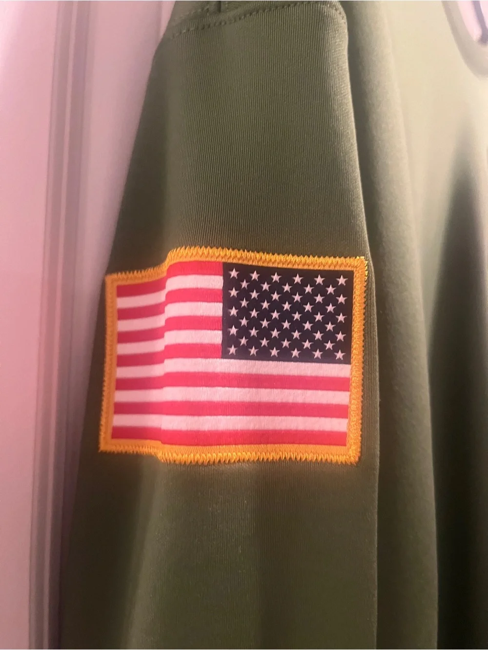 Nike Olive Green Crewneck Sweatshirt Military Appreciation